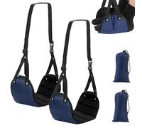 Xynovate 2PCS Repose Pieds D'avion, Hamac de Pieds Voyage | Repose Jambes Portable Réglable pour Avion, Offre une Détente et un Confort pour Les Longs Vols, Essentiels de Voyage（Bleu）