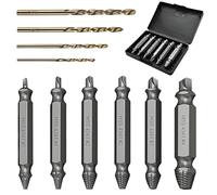 Xynovate Coffret Forets 10 Extracteurs de Vis Cassée, Professional Accessory Rotary Drill pour Métal, Accessoires pour Perceuses-visseuses(HSS 4341)