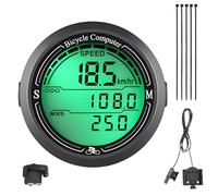 Xynovate Compteur de Vélo, Ordinateur de Vélo avec de Nombreuses Fonctions, Étanche IP65 avec écran Rétroéclairé LED, Démarrage/Arrêt Automatique