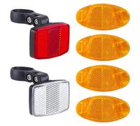 Xynovate Lot de 6 Réflecteurs pour Rayons de Vélo, Yeux de Chat pour Améliorer la Sécurité de la Conduite de Nuit, Accessoires de Sécurité pour Vélo de Route, VTT et E-Bike