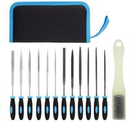 Xynovate Set de lime à Aiguille 13 pièces, Limes en Métal Qualité Supérieure, Mini de Limes pour Métaux, Bois et Plastiques, idéal pour Atelier, Avec Pratique Sac de Rangement