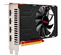 Xynsviu Radeon RX560 Carte graphique 4G avec 4 cartes graphiques HDMI 4 moniteurs, GPU GDDR5 128 bits DirectX 12 PCI Express X16 3.0, 4 ports (AMD RX560 4G 4HDMI)
