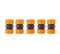 Xyntor 1/2 inch Hose Connector 5 - Pack | Sturdy Leak - Control Garden Hose Extension & Repair Kit | Universal Hose Joiner for Outdoor Faucets/Sprinklers/Washing