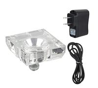 Xyntor 3D Crystal LED Base | 7 Color Changing Display Stand for Photos / Ornaments / Collectibles | USB Operated Mini Display Holder | Home Decor & Present Showcase