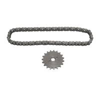 Xyntor 428 19T 17mm Motorcycle Sprocket & Chain Kit | High Toughness Steel for 50cc - 250cc ATVs/Go Karts/Off - Road Bikes | 60 Links Chain for Smooth Drive Transmission & Easy