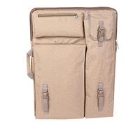 Xyntor 4K Art Supply Bag | Large Water - Protective Drawing Board Carrier | Multi - Function Canvas Bag for Artists/Students | Adjustable Padded Shoulder Strap (Khaki)