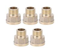 Xyntor Adaptateur de Tuyau de Jardin 5pcs | Connecteur de Laiton Masculin G3 / 4 Femelle à G1 / 2 | Ajustement d'irrigation pour l'arrosage/Serre/Culture | Goutte à Goutte - Preuve