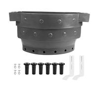 Xyntor Calf Milk Feeding Bucket 38L | 6 Rubber Nipples for Authentic Nursing | High Capacity Livestock Feeder for Cattle/Sheep/Goats | Leakproof Design with Wall Mount Hook