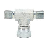 Xyntor Connecteur en T en Acier Inoxydable de 1/4 Pouce |Pulvérisateur sans air Haute Pression, Joint à 3 Voies |Raccord métallique pour raccordement de Tuyau de dérivation/Principal |&