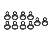 Xyntor Crochets d'ancrage à joint torique en acier inoxydable pour l'arrimage |Lot de 10 pour sécuriser vos charges de moto/remorque/camion |Anneaux de cerclage d'oxydation pour