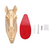Xyntor Crochets muraux animaux | 4 Méthodes d'installation Aucune option d'adhésif de forage | Piège-serviette en revêtement pour salle de bain/chambre/cuisine | Girafe Horse Goat (Horse head)