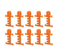 Xyntor Greenhouse Ventilation Pulley Kit 10pcs | Rollover Reduction Windproof Chuck Device | Greenhouse Accessories for Automatic Fan/Film Rope Closure/Wind Management (Orange)