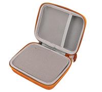Xyntor Guitar Pick Holder Case | EVA Storage Bag for Picks/Capo/Strings | Holds 40 + Picks, Mesh Pockets for Tuner & Strap (Brun)