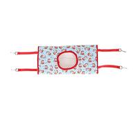 Xyntor Hamac Tunnel pour Hamsters |Lit Suspendu Doux et Chaud avec 3 Ouvertures et Crochets |Petit Tunnel pour Animaux de Compagnie pour Cochon d'Inde/Furet/Cage à écureuil (Little Tiger)