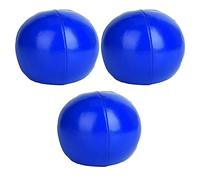 Xyntor Juggling Balls 3 Pack | PU Leather Beginner Juggle Ball Set | Tear Practice Balls for Youth/Adults/Performers | 2.5 inch Circus Training Equipment (Blue)