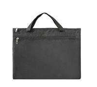 Xyntor Mallette d'affaires étanche |Sac à documents Oxford de grande capacité pour le bureau/voyage/trajet |Sac pour ordinateur portable à fermeture éclair sécurisée avec poignée (Black)