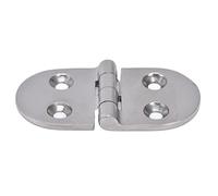 Xyntor Marine Grade Hinges 316 Stainless Steel | 4 Hole Oval Door Hinge for Boat Storage Cabinets/Internal Hatches | Mirror Polished, 3.3mm Thick