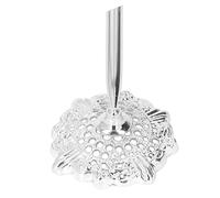 Xyntor Metal Pen Holder | Retro Classic Hollow Pattern Design for Office/Home/Desk | Compact Pen Stand for Organization & Decoration (Silver (Pen Not Included))