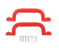Xyntor Playground Handles | Expert Secure Hold Grips for Climbing Frames/Play Houses/Tree Houses | Large Size All - Ages Design | Sturdy PE & Iron Construction (Red)