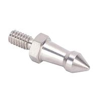 Xyntor Pointes de trépied en Acier Inoxydable de 1/4 Pouce |Repose-Pieds antidérapants en Acier Inoxydable 303 |Pointes de Remplacement pour Monopode/bâton de randonnée/trépied