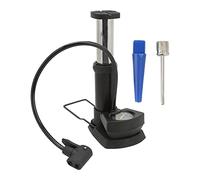 Xyntor Pompe à Pied en Alliage d'aluminium | Mini Pompe à pédale Portable Haute Pression pour Cyclisme/Basket-Ball/Jouets gonflables | Buses Doubles, Tuyau Flexible, Base antidérapante