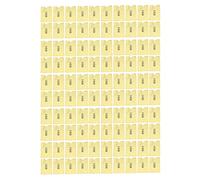 Xyntor Porte-cartes de blocage RFID 100PCS |Scan - Pochettes RFID bloquantes pour la confidentialité et la sécurité de l'identité |Protection de carte en aluminium pour crédit/pièce (Yellow)