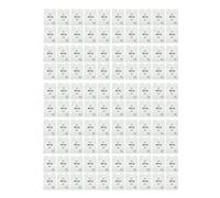 Xyntor Porte-cartes de blocage RFID 100PCS |Scan - Pochettes RFID bloquantes pour la confidentialité et la sécurité de l'identité |Protection de carte en aluminium pour crédit/pièce (White)