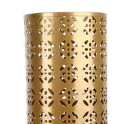 Xyntor Porte-parapluie protégé contre l'oxydation |Poubelle en métal à motif de cuivre creux pour entrée/bureau/maison |Design compact pour parapluies et cannes mouillés |Organisateur de (L)