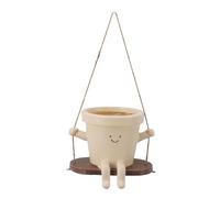 Xyntor Pot de jardinière de Face Swing | Matériau Mignon Suspendu à Fleurs suspendues pour décoration intérieure/extérieure | Présent Unique pour Les Jeunes/éducateurs/mères |