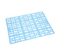 Xyntor Rabbit Cage Mat | Sturdy Plastic Resting Pad for Guinea Pigs/Bunnies | Easy to Maintain Pet Cage Flooring | Gripping & Secure (Bleue)