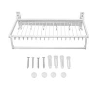 Xyntor Rack de Serviettes à l'épreuve de la Rouille | Pas de Porte-Serviette monté sur Une Forte pour Salle de Bain/Cuisine/dortoir | Étagère en Aluminium à économie d'espace avec