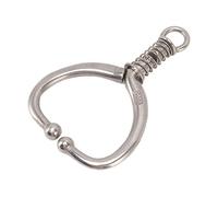 Xyntor Spherical Cattle Nose Ring Sturdy Stainless Steel | Humane Restraint for Cows | Non - Scratch Clamp for Home Farm Use | Strong Traction (HL-Q4E)