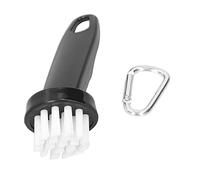 Xyntor Sports Equipment Maintenance Brush | Round Head Nylon Brush for Putter Care/Iron/Wood | PP Handle with Snap Hook Clip | Portable Sports Accessory Tool