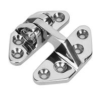 Xyntor Stainless Steel 316 Boat Hatch Hinge | Environment Tolerant Strap Hinge | Marine Grade Hinge for Yachts/Cabinets/Doors | Mirror Polished Hardware, 2.6x2.8 inch (1pcs)