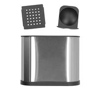 Xyntor Stainless Steel Cutlery Drainer & Storage Rack | Protective Kitchen Utensil Holder with Drain Holes | Organize Spoons / Knives / Chopsticks | Modern Tableware Box for Countertop