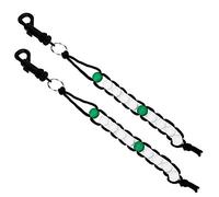 Xyntor Stroke Counter Beads | 2 - Pack Nylon Score Keeper with Clip | Easy Slide Bead Design for Bag/Cart/Belt | 4 White + 1 Green Beads per Counter