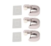 Xyntor Support mural pour porte-vadrouille |Pince à balai auto-adhésive pour cuisine/salle de bain/garage |Organisateur de vadrouille sans perçage avec adhésif puissant |Porte-outils peu (Grey)