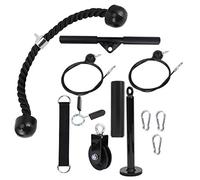 Xyntor Système de poulies à Monter soi-même |Accessoire pour Machine à câbles de Musculation à Domicile |Équipement de Musculation pour Les Bras, Le Dos et Les Triceps |Poulie rotative à