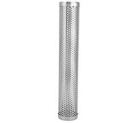 Xyntor Tube Fumeur en Acier Inoxydable | Générateur de fumée BBQ de 12 Pouces pour Les Grils électriques/gaz/Charbon de Bois | Accessoire de Fumeurs à granulés Portables avec Une (Round)