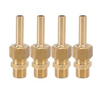 Xyntor Water Fountain Nozzles 4 PCS | Pure Copper Large Hexagonal Direct Jet Nozzle | Leakproof Male Thread Design for Garden Ponds/Amusement Parks/Museums (G3/8)