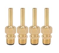 Xyntor Water Fountain Nozzles 4 PCS | Pure Copper Large Hexagonal Direct Jet Nozzle | Leakproof Male Thread Design for Garden Ponds/Amusement Parks/Museums (G1/2)