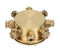 Xyntor Watertight Junction Box 8 - Port | Alloy Copper Outdoor Electrical Enclosure | Water & Sunlight Protected for Outdoor Lights/Garden Fountains/Tunnel Lighting