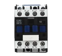XYONG Contacteur de puissance electrique CJX2 0910 triphase, contact argente, avec base de montage sur rail DIN pour moteur AC 220 V 9 A