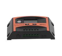 XYONG Controleur de charge solaire, panneau, batterie, regulateur photovoltaique MPPT avec double port USB 12 V/24 V 30 A