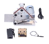 XYONG Mini ponceuse a bande electrique DIY, polisseuse, ponceuse, 7 vitesses, DC12-24 V, type 10, prise US 110-240 V