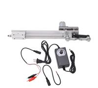 XYONG Moteur lineaire alternatif 12 V, course de 3 a 15 cm, actionneur lineaire telescopique a cycle alternatif, prise americaine, 100-240 V, 20 cycles par minute