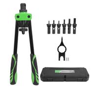 XYONG Pistolet a riveter manuel, ensemble de reglage d'ecrous a riveter en acier allie avec embouts M3, M4, M5, M6, M8, M10, outils de quincaillerie