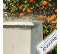 Xyrona Barre de Seuil Profilé de Protection pour Murs Extérieurs à Bord Goutte d'eau, Butée de Fenêtre Anti-remontée d'eau de Pluie (0,5 à 9 m), Solin d'égouttement(3.1m/10.2ft)