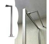 Xyrona Barre Fixation Paroi Douche Barre de Support pour Paroi de Douche de 40 à 100 cm, Tige de Renforcement pour Parois de Douche en Verre, Supports Fixes Panneaux(Gray,50 cm (19 3/4 in))