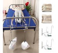Xyrona Table d'Inversion Harnachet d'étirement Lombaire à Gravité, Appareil d'étirement du Dos Pliable Double Partie, Accessoires Polyvalents Souples pour Cou et Épaules(L47in/120cm)